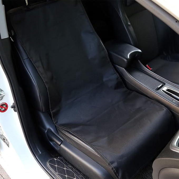 Car Seat Protector Waterproof Dog Car Seat Cover Scratch-Proof Universal Front Seat Covers Non-Slip Pet Passenger Seat Cover Protector for Dogs Cats Pets Cars Trucks SUVs Keeps Seats Clean