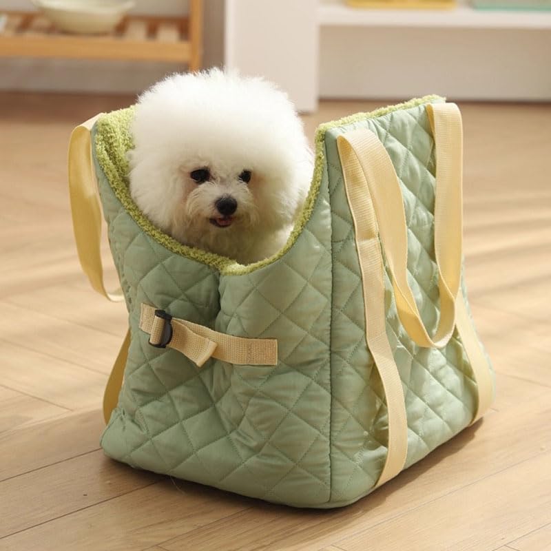 2-in-1 Convertible Pet Carrier & Bed, Soft-Sided Portable Travel Tote with Safety Tether, Pet Car Seat, for Small Dogs & Cats, Soft Plush Inner Lining, Ideal for Car Travel, Shopping - Image 5