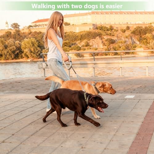 Hypeety Double-Head Dog Leash Chain Heavy Duty Twin Lead for 2 Dogs, M - Image 6