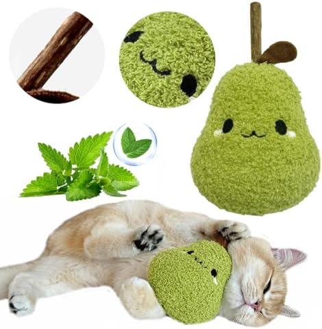Durable and lnteractive Cat Teething Stick Toys: Chewing Stick, Grinding Teeth Rod, and chewable Cat Doll for Your Pet's Entertainment (Green) by Petelligent
