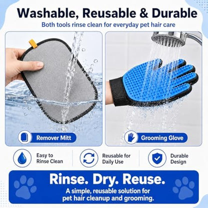 NVNAN 3 PCS Pet Hair Removal Glove and Pet Hair Remover - Image 4