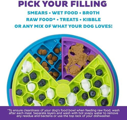 Outward Hound Nina Ottosson Lickin’ Layers 3-in-1 Dog Toy Treat Puzzle, 10" - Image 6