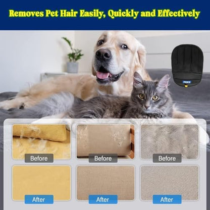 PEKS (2 Pcs) Pet Hair Remover Tool for Sofas, Car Seats, Bed, Couch, Clothing, Carpets. Newly Upgraded Reusable Electrostatic Brush, Pet Hair Removal Gloves for Dogs, Cats - Image 3