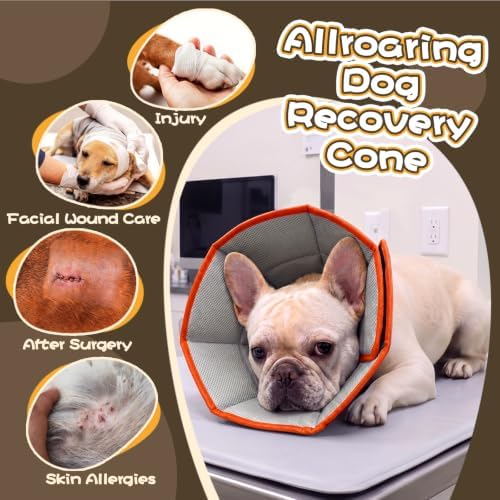 Dog Cone for Large Dogs After Surgery, Soft Dog Cone Collar for Dogs to Stop Licking, Adjustable Comfy E-Collar Alternative Lightweight Post-Surgery Recovery Elizabethan Collar for Pet - Image 5