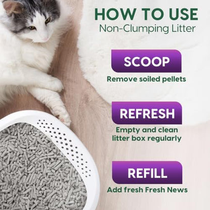 Fresh News MAX Scented Multi-Cat Litter, Non-Clumping, 20 lb - Image 5