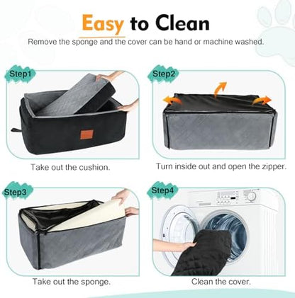 NEEZUKAR Dog Car Seat for Large Medium Size Dogs, Pet Car Seat Under 55 lbs - Image 5