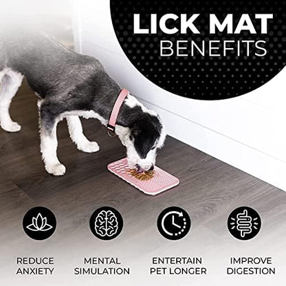 Pup Culture Dog Lick Mat for Dogs (2 Pack), Feeding Pad for Anxious Pets Plus 4 Different Puzzles for Mental Stimulation for Dogs - Supports Mental, Dental, and Digestive Health - Heavy Duty - Image 4
