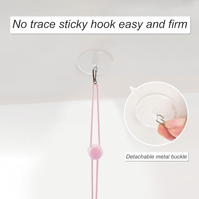 WishLotus Interactive Cat Toys, 2 PCS Retractable Hanging Door Self-Playing Cat Feather Toy, Soft and Cute Caterpillar Cat Toy with String, Sticky Hook and Bell for Cat Playing and Killing Time (A)