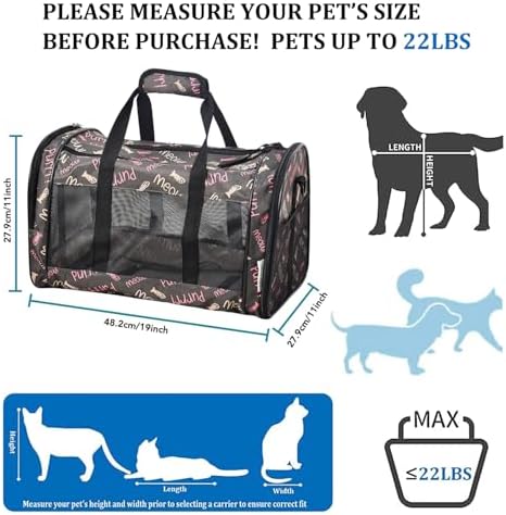 Soft-Sided Kennel Pet Carrier, Airline Approved Travel Handbag - Image 3