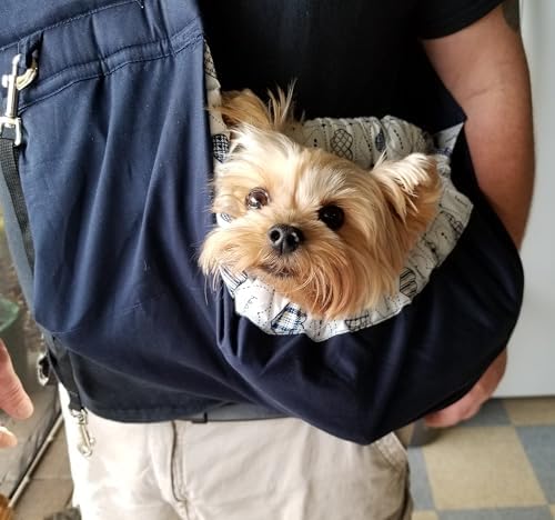 Pet Sling Carrier, OrgMemory Adjustable Dog Sling, Small Dog Cat Outdoor Shoulder Pet Carrier (Heart Shaped) - Image 4