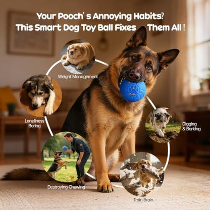 Smart Interactive Dog Toys, Colorful Led Lights, Blue - Image 6