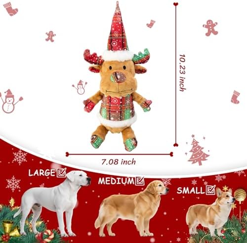 Christmas Dog Toy Squeaky Interactive Dog Toys Indoor Outdoor Play - Image 3