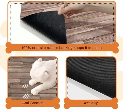 Pet Feeding Mat for Floors Waterproof Dog Mat for Food and Water Absorbent Quick Dry Non Slip mat for Cat Bowls - Image 3