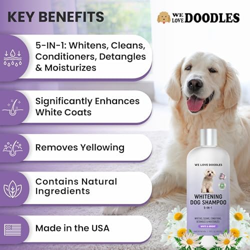 Dog Whitening Shampoo & Conditioner, Removes Stains On White Coat, USA Made - Image 3