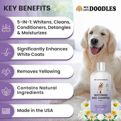 Dog Whitening Shampoo & Conditioner, Removes Stains On White Coat, USA Made - Image 3