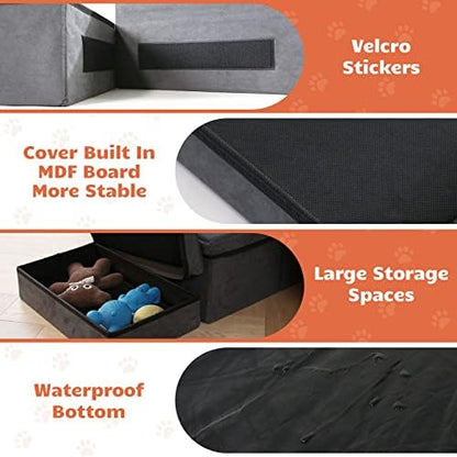 Foldable Dog Stairs with Storage - Image 7