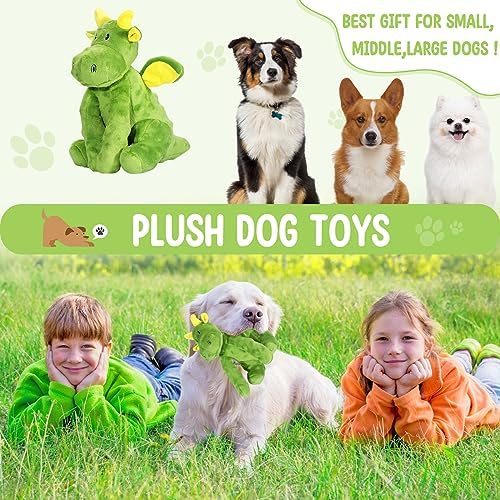 Letsmeet Squeaky Dog Toy with Crinkle Paper, Soft Puppy Teething Toys to Relieve Boredom, Interactive Plush Chew Toys for Small & Medium Dogs - Image 6