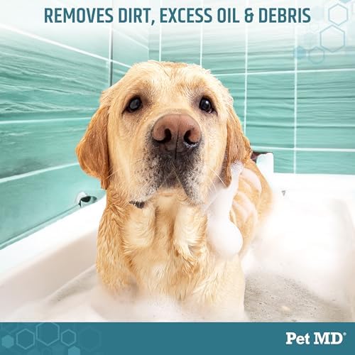 Pet MD Benzoyl Peroxide Shampoo for Dogs, Cats, & Horses - 16oz - Image 2