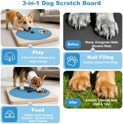 Dog Nail Scratch Board with Treat Board, Stress-Free Nail Care for Dog - Image 4