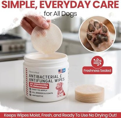 Dog Paw Wipes Antibacterial 50 Count - Antifungal Wipes for Dogs - Image 5