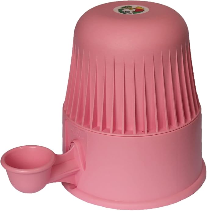 Pet Water Dispenser for Dogs and Cats, 67.6 oz – Gravity-Fed Water Bowl for Clean Drinking, Prevents Wet Fur, BPA-Free Polypropylene, Vida Mansa (Opaque Pink)