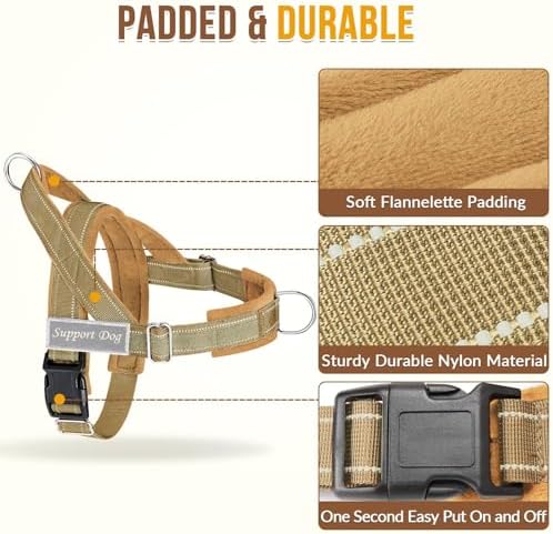 SlowTon No Pull Dog Harness and Leash Set - Heavy Duty, Soft Padded - Image 3