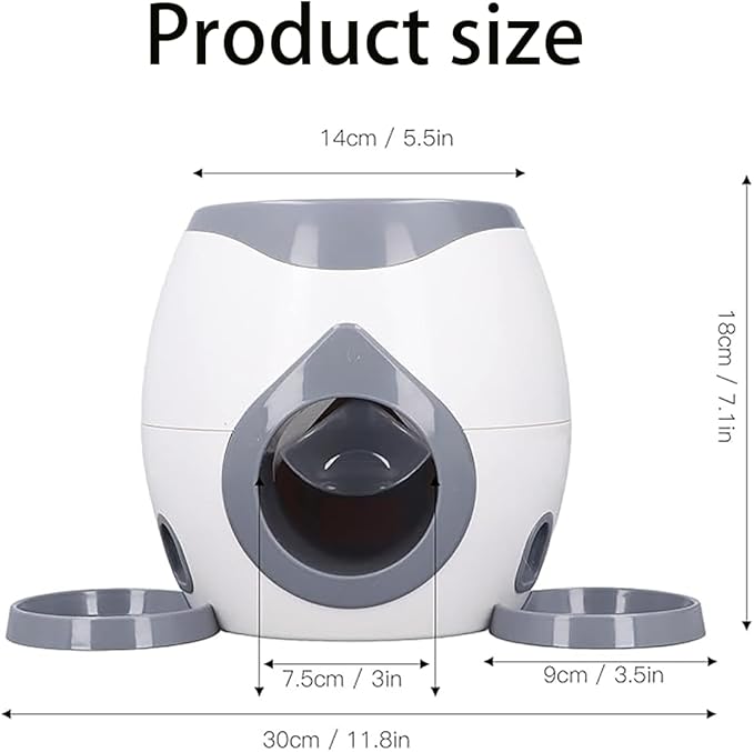 Dog Pitching Automatic Dispenser -400ml Large Capacity Automatic pet Puzzle Feeder, Dog Interactive Intelligence Training toy11