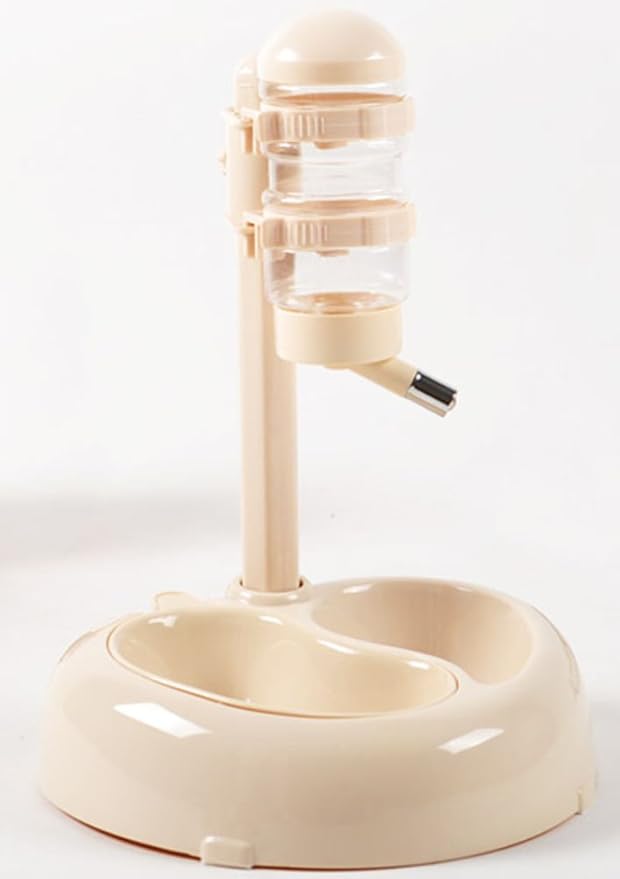 Automatic Feeders Portion Control Water Food Dispenser Bowl Lift Drinking Fountain Dog Cat White-Non Slip Advance