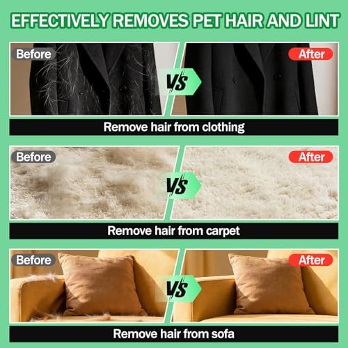 BONTHEE Pet Hair Removal Gloves for Cats & Dogs | True-to-Hand Fit & Reusable Electrostatic Glove | Magic Hair Remover for Couch, Car Seat, Clothing, Carpet, Bedding - Image 5