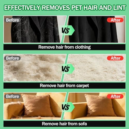 BONTHEE Pet Hair Removal Gloves for Cats & Dogs | True-to-Hand Fit & Reusable Electrostatic Glove | Magic Hair Remover for Couch, Car Seat, Clothing, Carpet, Bedding - Image 5