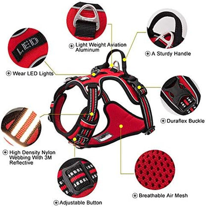 TRUE LOVE Dog Harness No Pull Nylon Reflective Pet Harness Adjustable Comfortable Control Step-in Brilliant Colors Truelove TLH56512 XS - Image 3