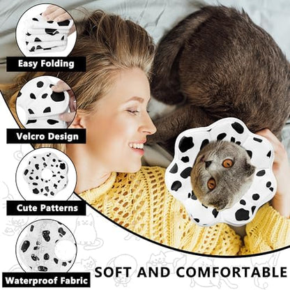 Soft Adjustable Cat Cone Collar, Comfortable Cat Recovery Collar - Image 2