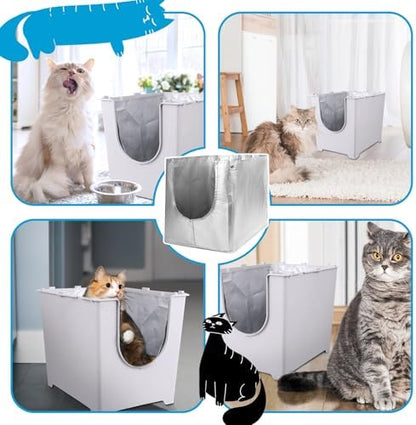 4 Pack Liner F Compatible with Modkat Flip Litter Box, Reusable Liners for Flip Litter Box - Liner F for Cat Litter Box - Image 6