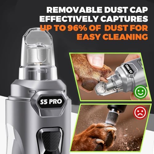 Whisper Quiet Dog Nail Grinder Safe & Stress-Free for Sensitive Dogs Cats - Image 7