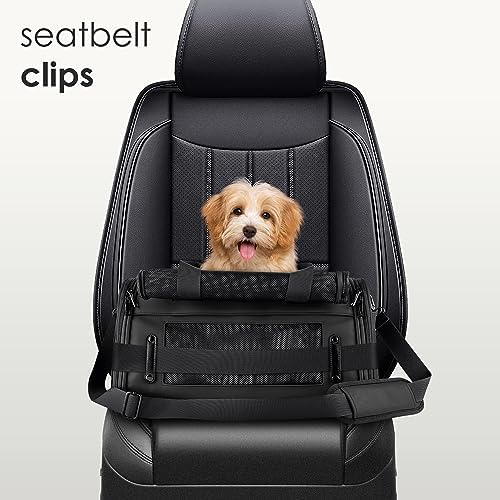 TSA Airline Approved PU Leather Luxury Pet Carrier - Size XS/S - for Small Dogs and Cats - Image 6