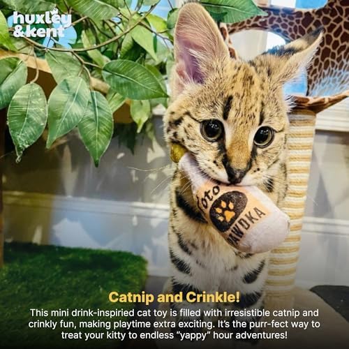 Huxley & Kent Plush Crinkle Catnip Cat Toy, Toto's Pawdka - Image 6