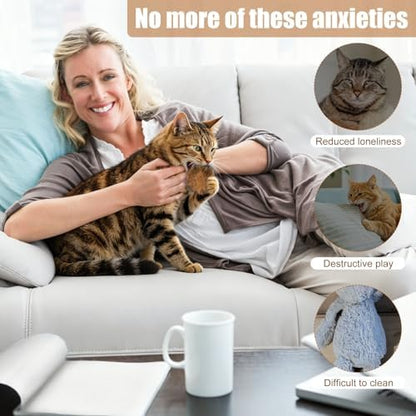 3pcs Cat Faux Rabbit Fur Balls Soft Catnip Toys - Image 4