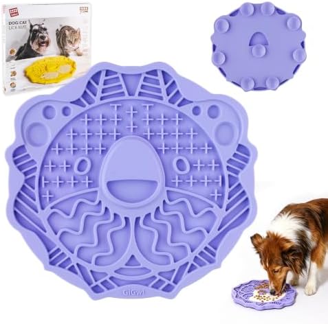 GiGwi Lick Mat for Dogs Cats, Anti-Stress Slow Feeding Mat for Pet by gigwi
