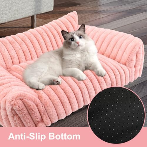 Dog Beds for Small Dogs,Cat Dog Couch Bed for Indoor Cats, Dog Sofa,M,Pink - Image 6