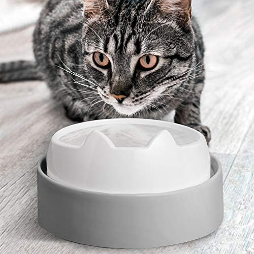CatGuru Food Table for Cat Bowls, Elevated Feeding Station for Cat Food Bowl, Raised Stand for Pet Food and Water Bowls, Pet Feeder for Indoor Cats, Stress Free Stand for Pet Dishes or Plates (Grey) - Image 4