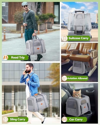 Morpilot Cat Carrier Soft for Large Medium Cats and Puppy up to 18lbs - Image 4