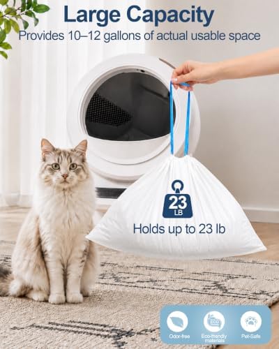120 Count Automatic Litter Box Liners Compatible with Litter Box Robot - Image 4