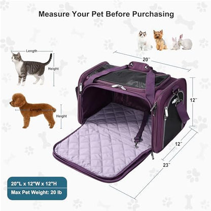EliteField Deluxe Soft Pet Carrier for Cats and Dogs (3-Year Warranty) - Image 6