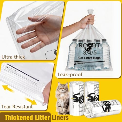 Litter Box Liners 150 Count for Litter R.o.bot 3/4/5-25.2 x 23.6 IN - Image 6