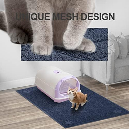 Cat Litter Box Mat, 47" x 35" Large Waterproof Litter Trapping Mat - Image 6