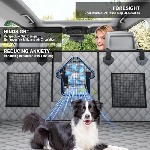 Dog Car Seat Cover for Back Seat - Waterproof Pet Hammock with Embedded Insert Door Protectors (Large for Full-Size Trucks, Large SUvs) - Image 4