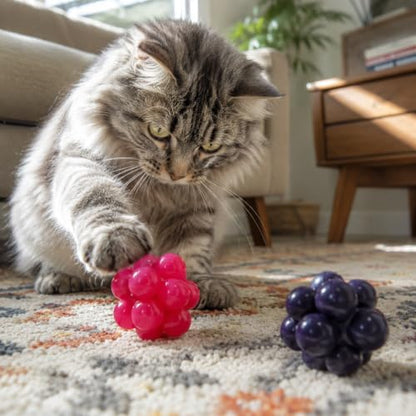 SPOT Atomic Rubber Bouncing Balls - Play Toy for Cats and Kittens, Bumpy Shape Makes Playing More Fun, Great to Keep Cats Entertained and Exercised - 1.5 inch, 2-Pack - Image 4