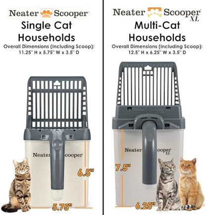 Neater Pet Brands Neater Scooper XL Cat Litter Scoop, 60 Refill Bags – Extra-Large Capacity Mess-Free Cat Litter Scooper with Bag for Large & Multiple Cats, Spill-Proof Litter Box Scooper with Holder - Image 5