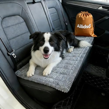 Soft Plush Dog Car Seat Cover & Sofa Protector, Non-Slip Mat (23.6''×70'') by Ailidso