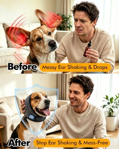 Dog Ear Cover No Flap Ear Wrap for Hematoma Anxiety Relief Noise Protection - Image 3